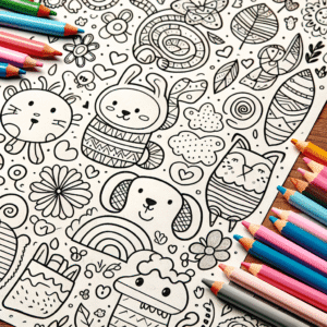 páginas de colorir divertidas para crianças pequenas